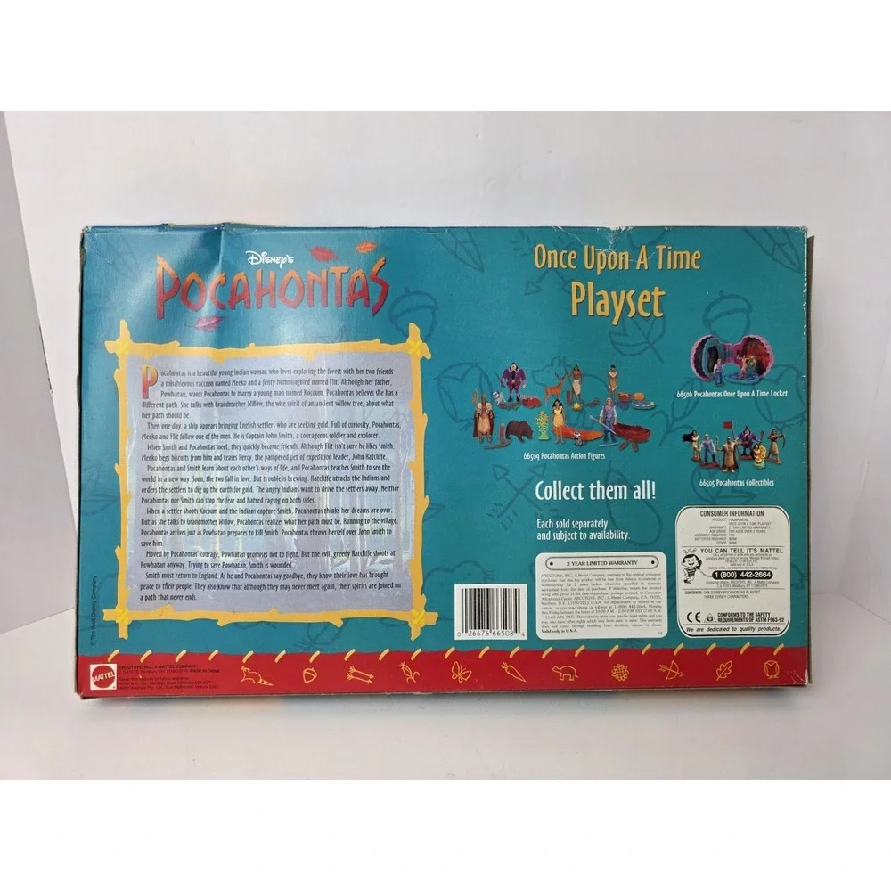 Vintage Mattel Disney Pocahontas Once Upon A Time Playset unopened!